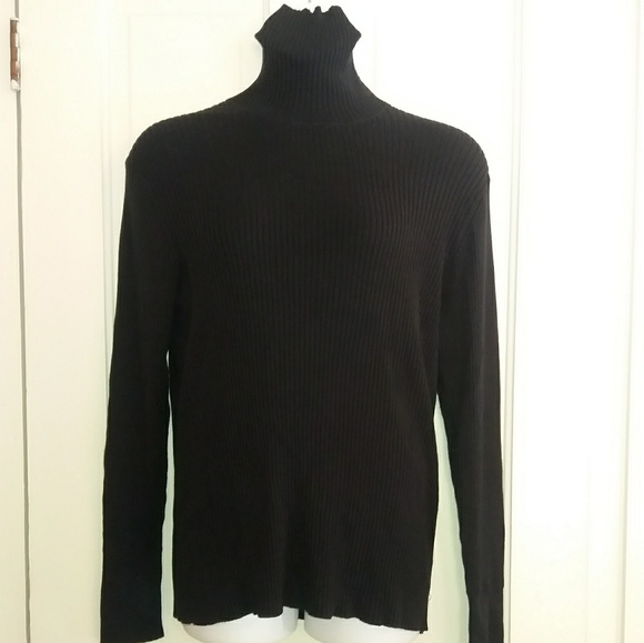 Gap Stretch Sweaters - NWT Gap Stretch Ribbed Black Turtleneck